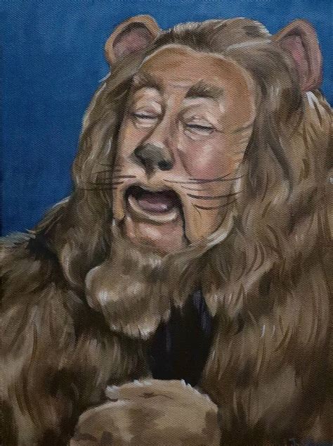 cowardly lion crying.